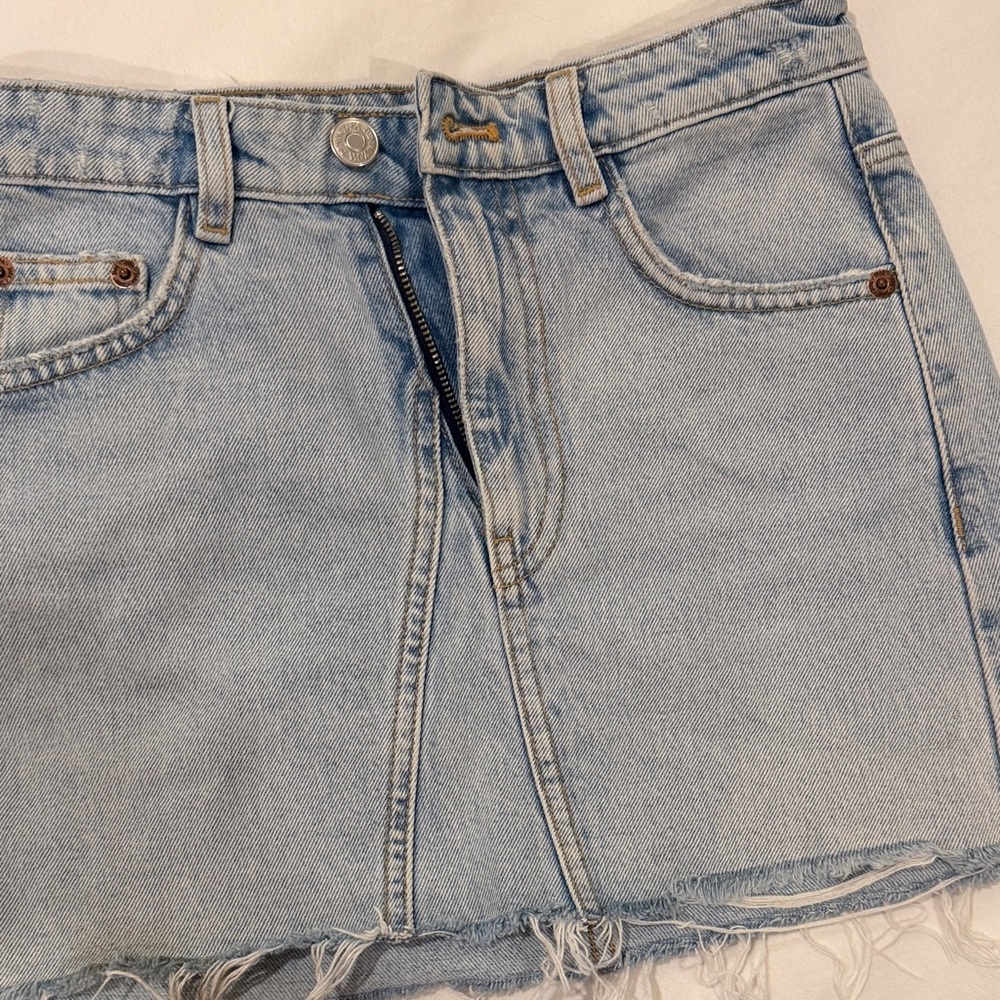 Zara Light Blue Denim Skirt